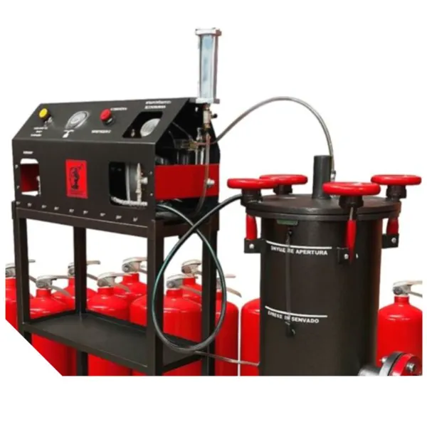 Prueba hidrostática de alta y baja presión electroneumática